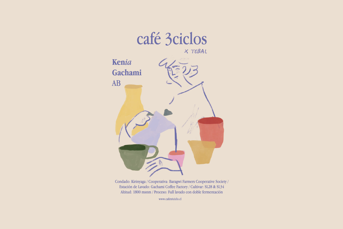 CAFE 3CICLOS : KENIA GACHAMI AB x @TEBAL