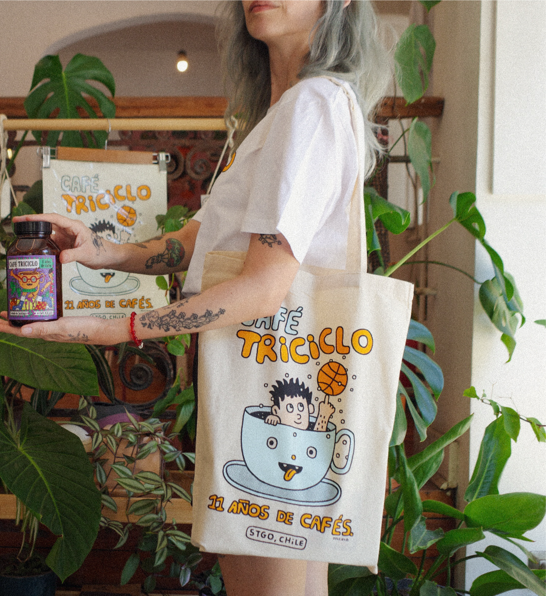BOLSO CAFÉ TRICICLO x @DELCIERRO