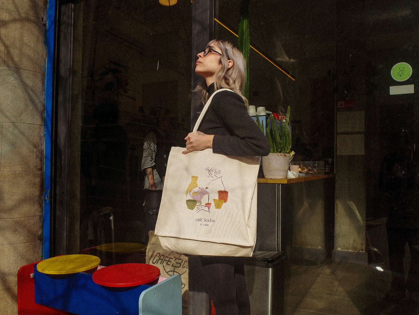 BOLSO CAFÉ 3CICLOS x @TEBAL