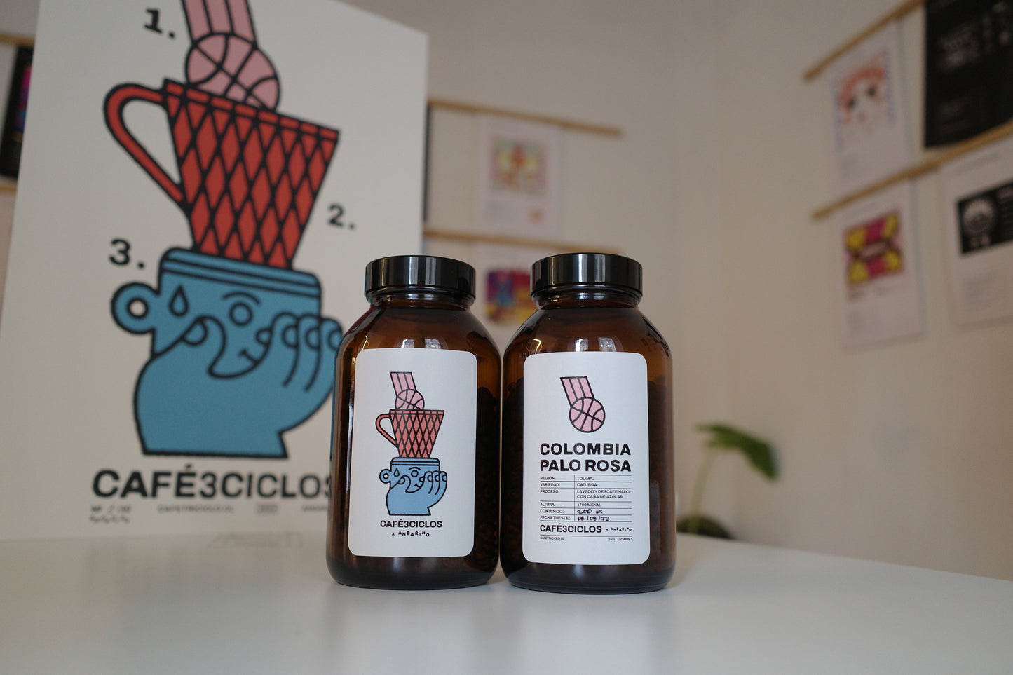CAFE 3CICLOS : COLOMBIA PALO ROSA x @_ANDARINO