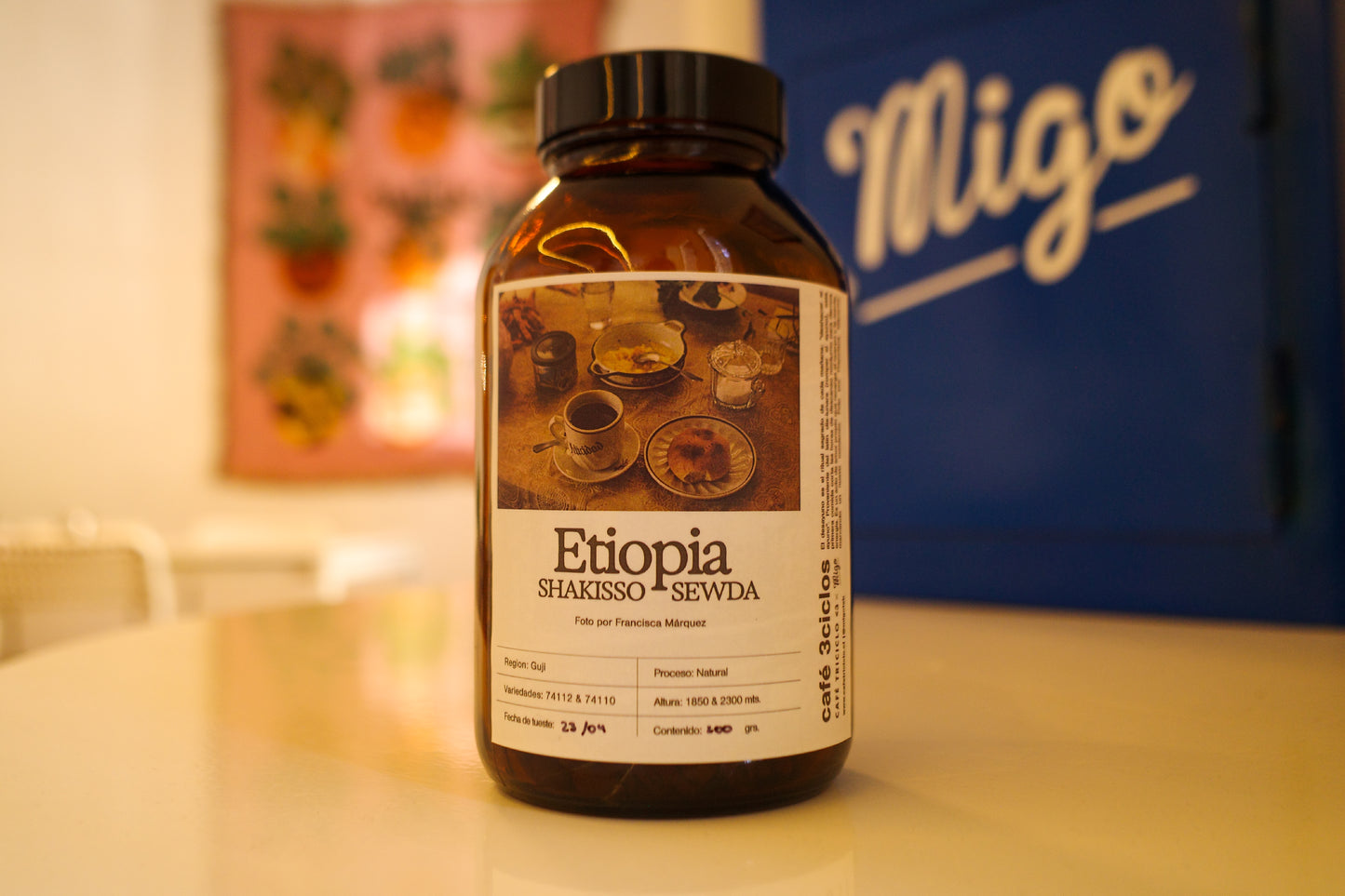CAFE 3CICLOS :  ETIOPIA SWEDA X MIGO